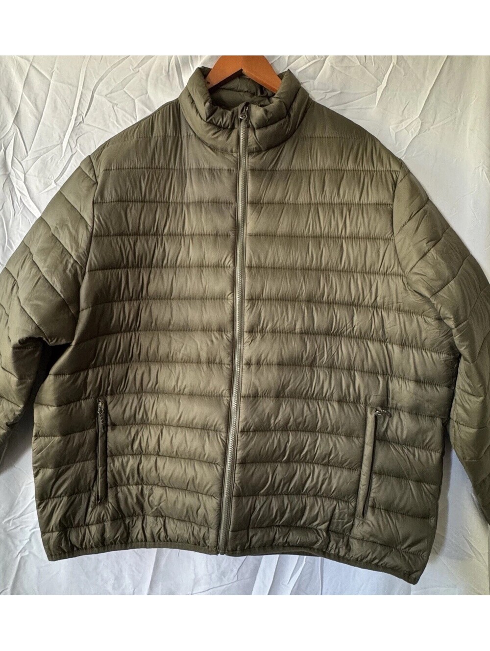 Swiss Tech Jacket 2XL Mens Green Packable Puffer Lightweight Quilted 50-52